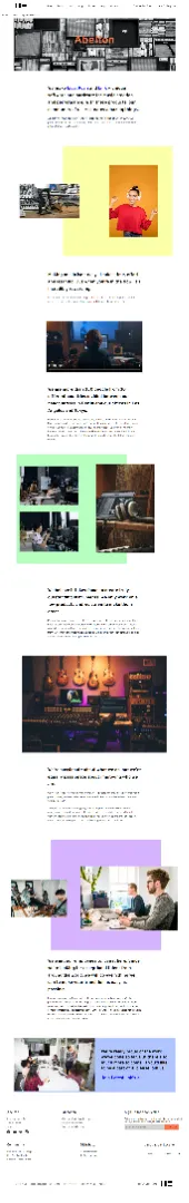 Ablton landing page